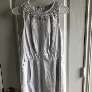 Banana Republic white sheath dress with pockets